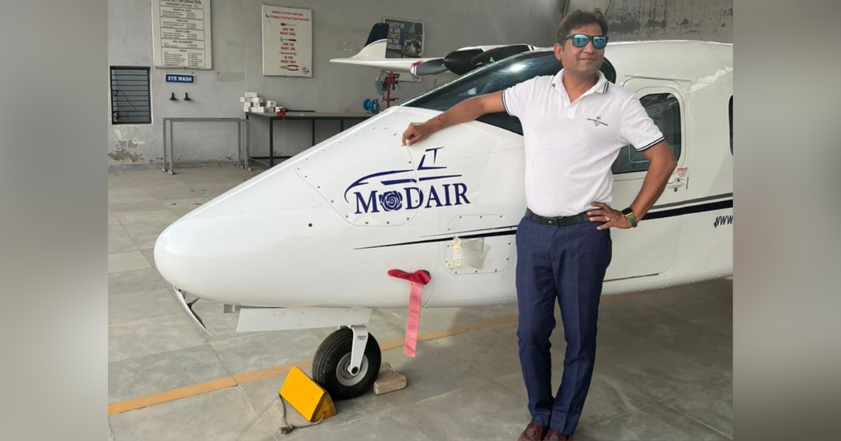 Atul Jain, founder of ModAir Aviation announces the induction of the second aircraft under its wings